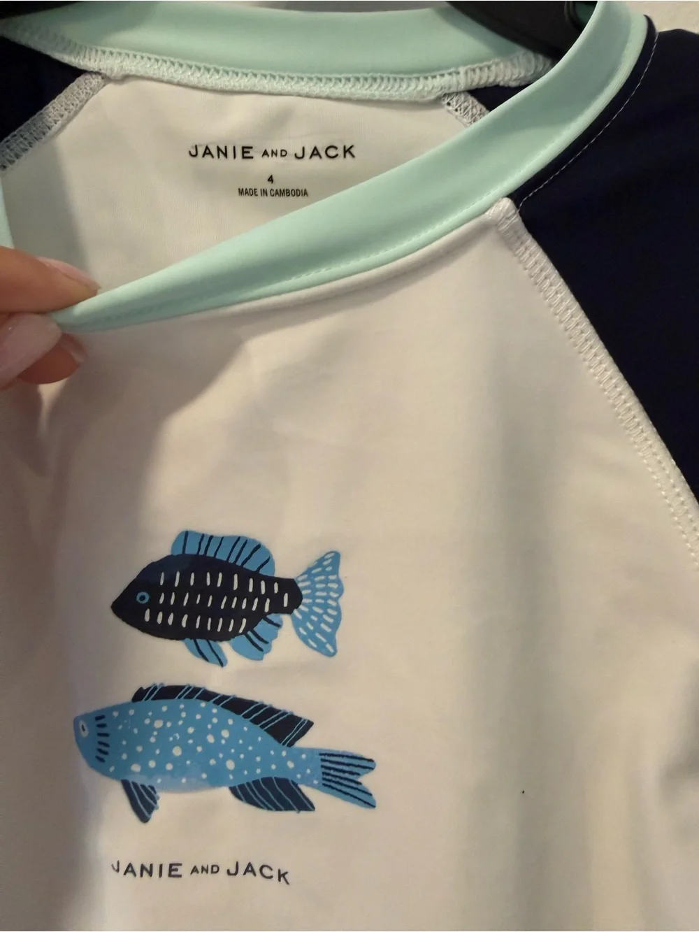 Janie And Jack Rash Guard Size 4 Used #Lux-K1
